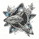 andromeda galaxy tattoo design idea