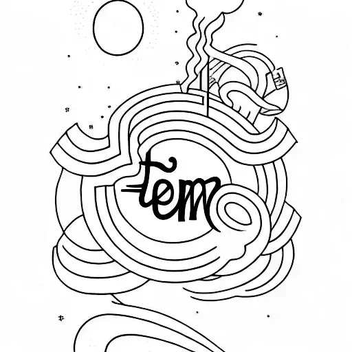 Dream  reality Determination in words tattoo design idea
