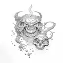 Dream reality termination tattoo design idea