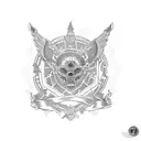 mexican aztec  tattoo design idea