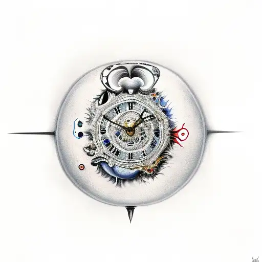 Salvador dali's melting clocks tattoo design idea