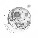 garter moon  tattoo design idea