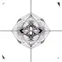 Abstract Geometrie long tattoo design idea