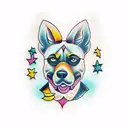 malinois tattoo design idea