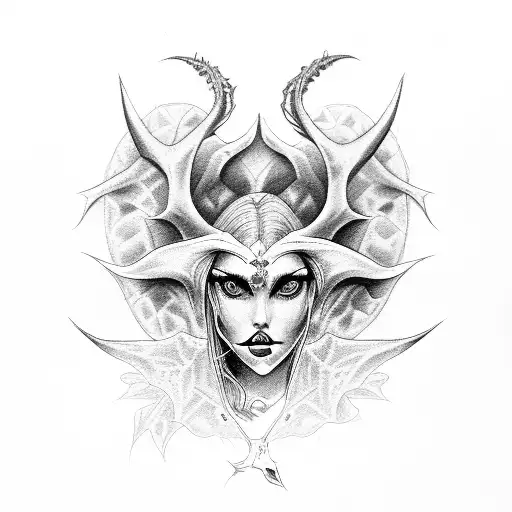 succubus tattoo design idea