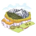 Mountain Scene tattoo design idea