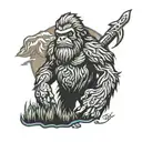 sasquatch tattoo design idea