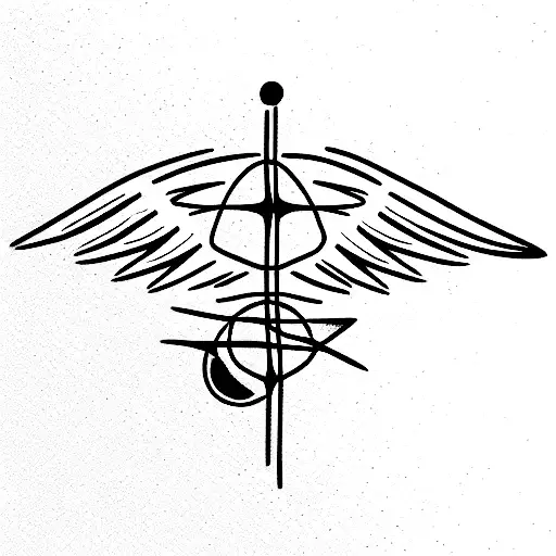 angels lie to keep control tattoo design idea
