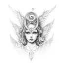 angels lie to keep control tattoo design idea