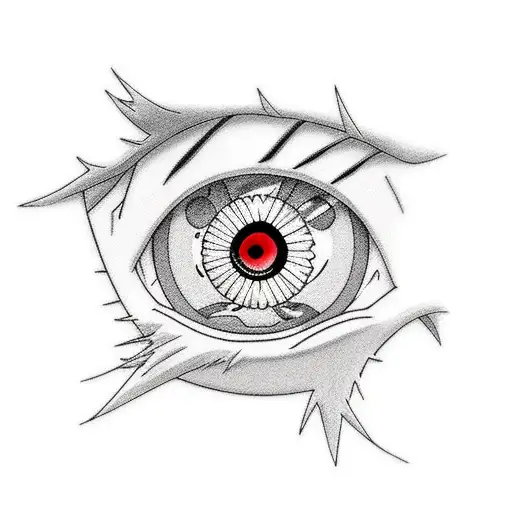naruto itachi with sharingan tattoo design idea