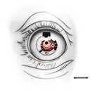 naruto itachi with sharingan tattoo design idea