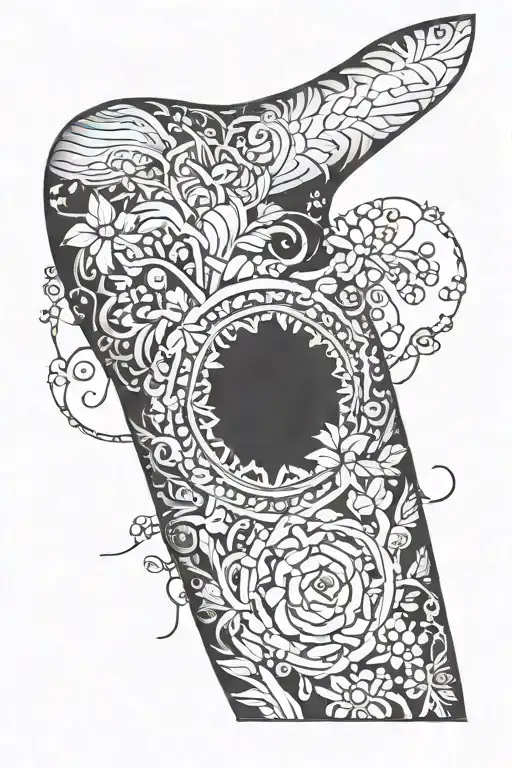 outdoors arm sleeve tattoo design idea