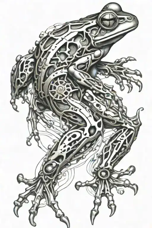 Frog tattoo design idea