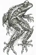 Frog tattoo design idea