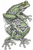 Frog tattoo design idea
