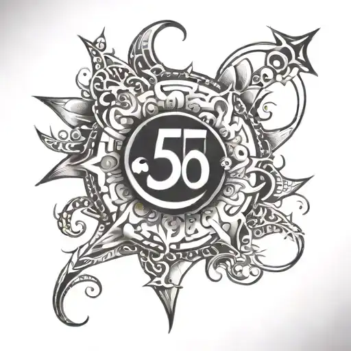 numbers 5150 tattoo design idea