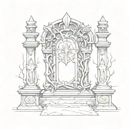 tombstone tattoo design idea