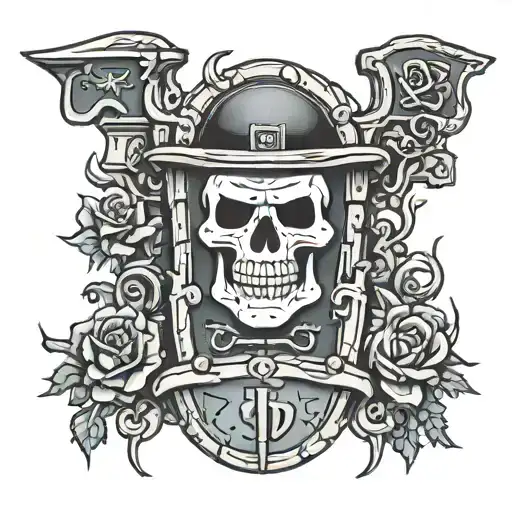 tombstone tattoo design idea