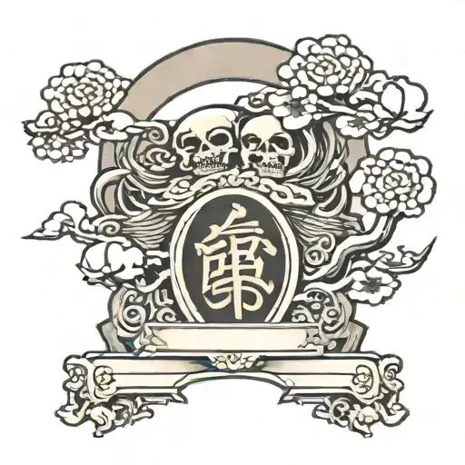 tombstone tattoo design idea