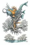 crap reef tattoo design idea
