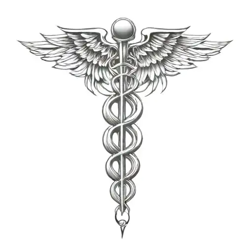a medical symbol tattoo design idea