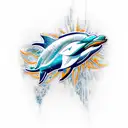 Miami Dolphins  tattoo design idea