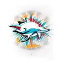 Miami Dolphins  tattoo design idea