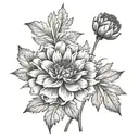 marigold simplify tattoo design idea