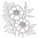 marigold simplify  tattoo design idea
