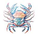 cancer crab tattoo design idea