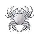 cancer crab tattoo design idea