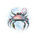 cancer crab tattoo design idea