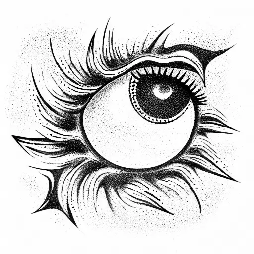 Evil Eye tattoo design idea