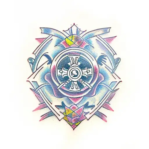 cool cross  tattoo design idea