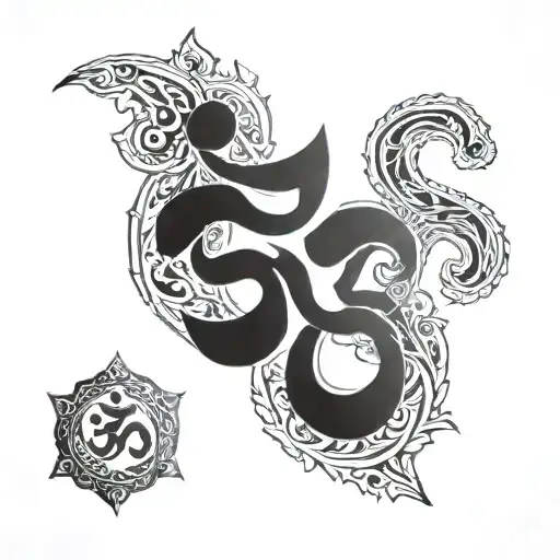 om tamil tattoo design idea