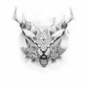 word azad tattoo design idea