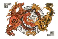 circle of life  tattoo design idea