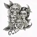 Family first  tattoo design idea