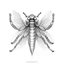 mantis religiosa tattoo design idea