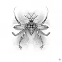 mantis religiosa tattoo design idea