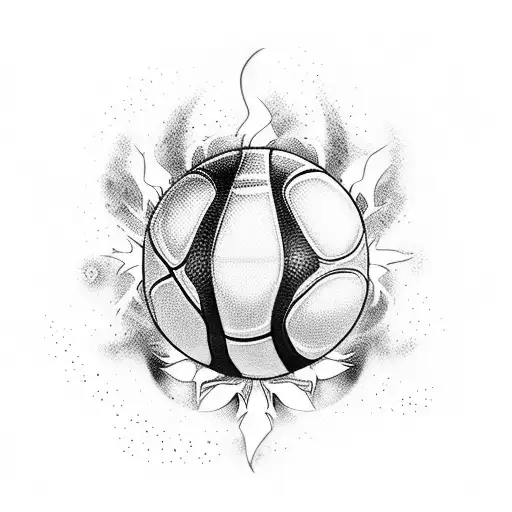 Anime basketball fusion tattoo design idea