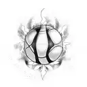 Anime basketball fusion tattoo design idea