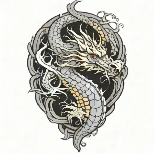 Dragon tattoo design idea