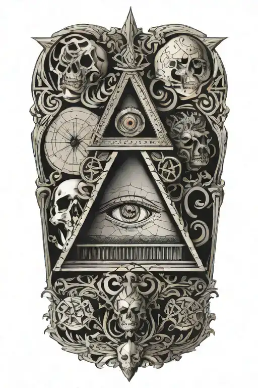 illuminati hidden within more discreet  tattoo design idea