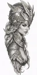 Valkyrie tattoo design idea