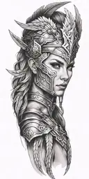 Valkyrie tattoo design idea