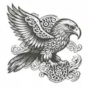 albanian eagle tattoo design idea