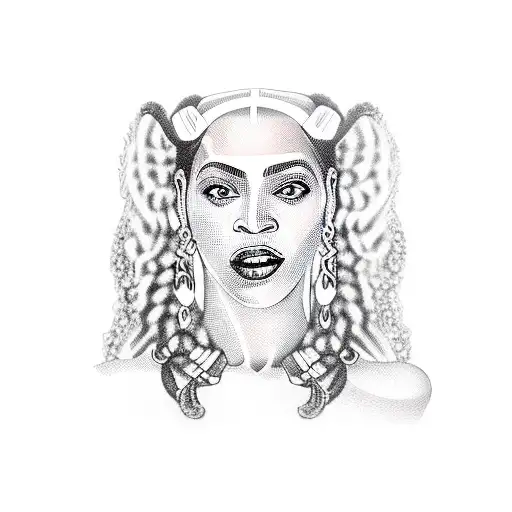 Beyonce Renaissance bee outfit small tattoo design idea