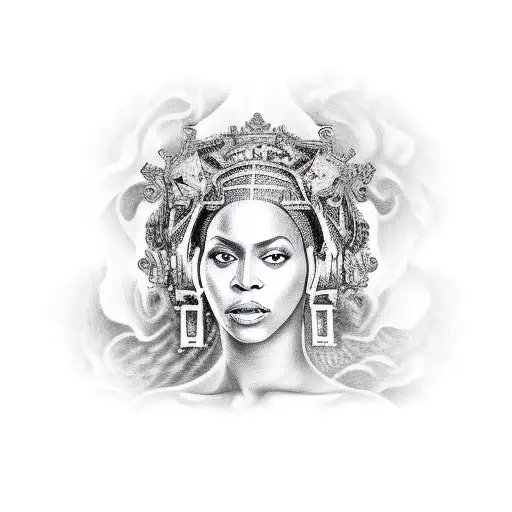 Beyonce Renaissance  tattoo design idea