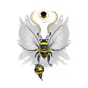 Beyonce Renaissance bee outfit small tattoo design idea